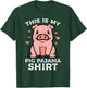 This Is My Pig Pajama Shirt Cute Hog Swine Women Kids Men T-Shirt - T-Shirt | Forest