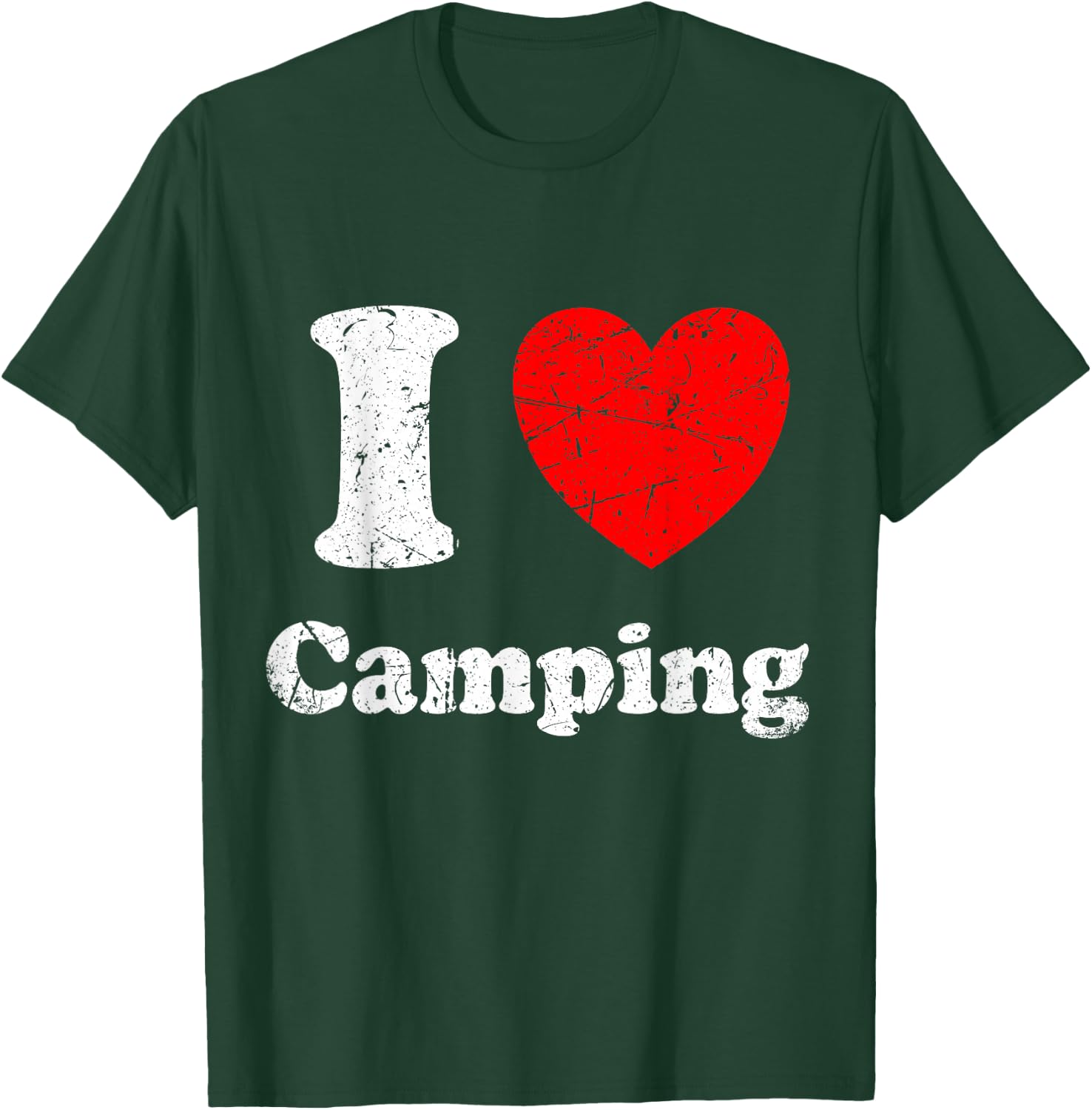 I Love Camping Graphic T-Shirt - T-Shirt | Forest