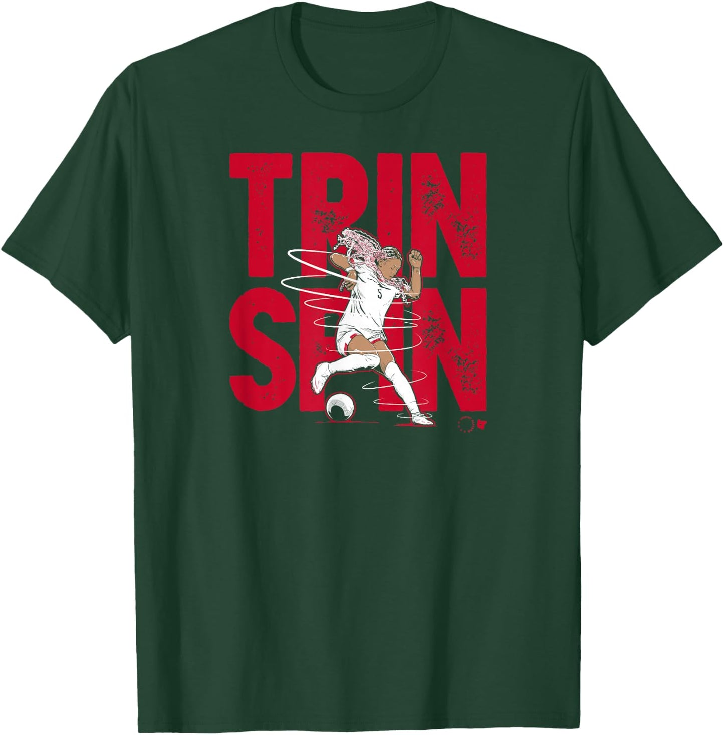 Trinity Rodman - Trin Spin - USA Women's Soccer T-Shirt - T-Shirt | Forest