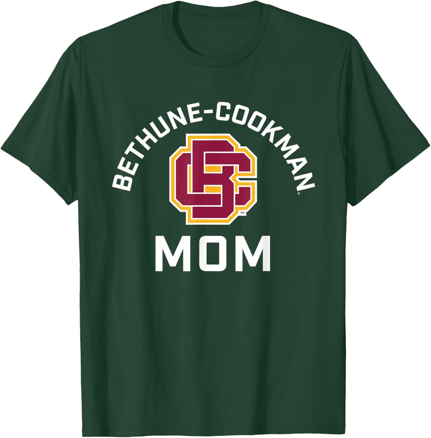 Bethune-Cookman University Wildcats Arched Mom T-Shirt - T-Shirt | Forest