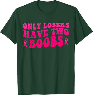 Funny Mastectomy Breast Cancer Awareness T-Shirt - T-Shirt | Forest