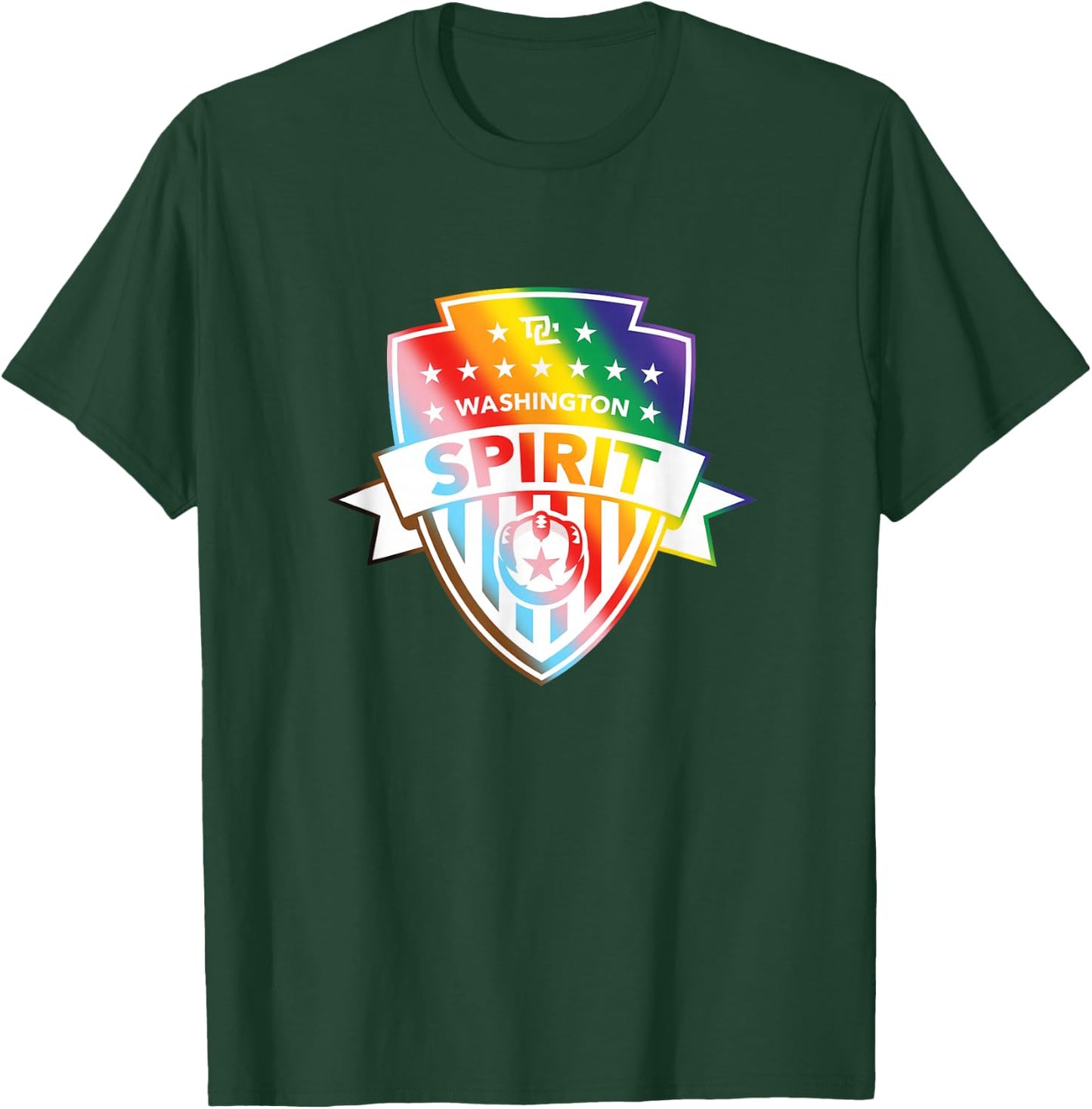 NWSL Washington Spirit Pride Crest T-Shirt - T-Shirt | Forest