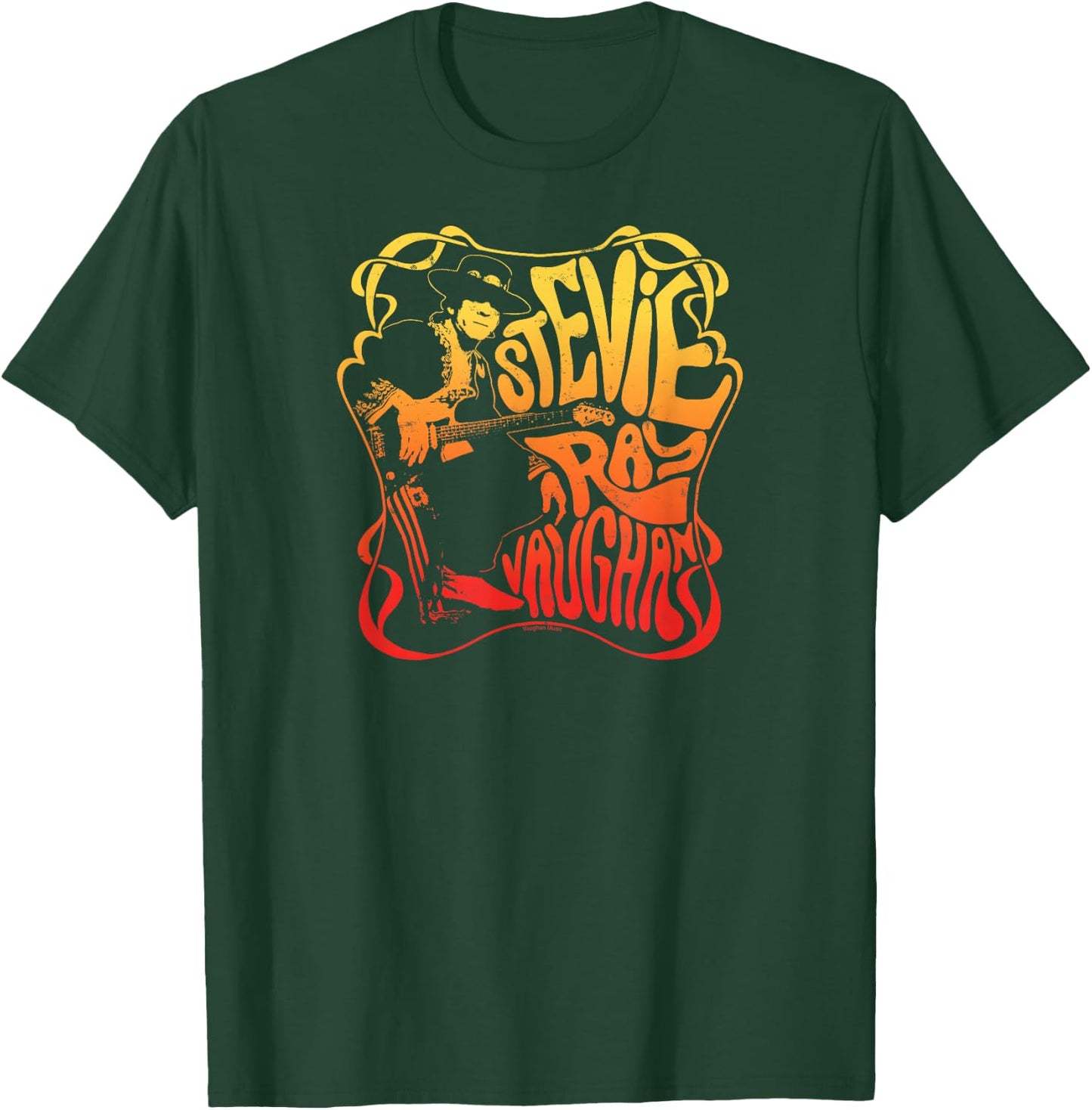 Stevie Ray Vaughan - Psychedelic Blues Rock Musician T-Shirt - T-Shirt | Forest