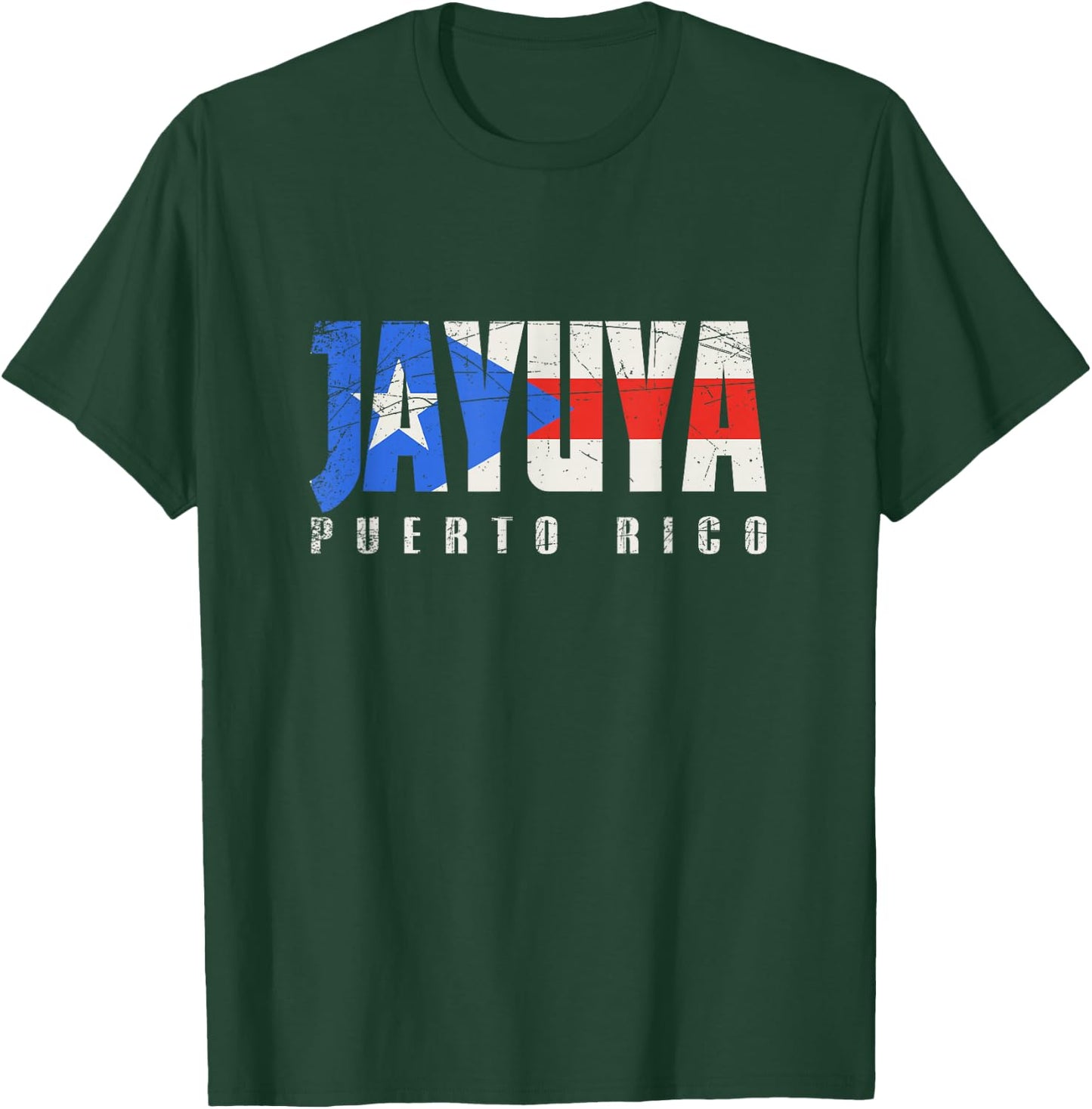 Jayuya Puerto Rico, Puerto Rican flag T-Shirt - T-Shirt | Forest