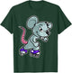 Mouse Retro Rat Roller Skate T-Shirt - T-Shirt | Forest