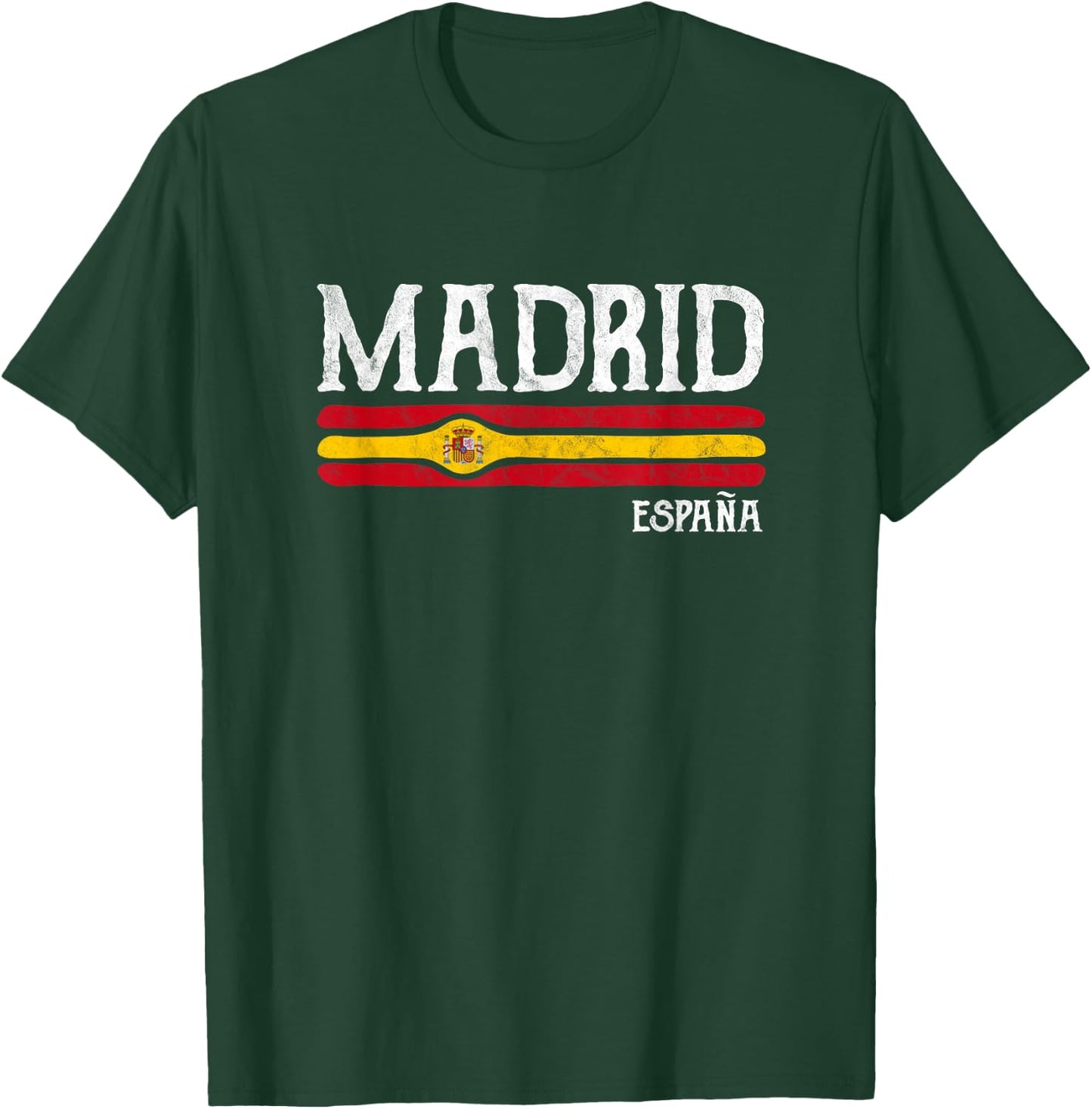 Vintage Madrid Spain Souvenir Espana Gift T-Shirt - T-Shirt | Forest