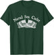 Naval Sea Cadet NSCC Minimal Art American Flag Vintage T-Shirt - T-Shirt | Forest