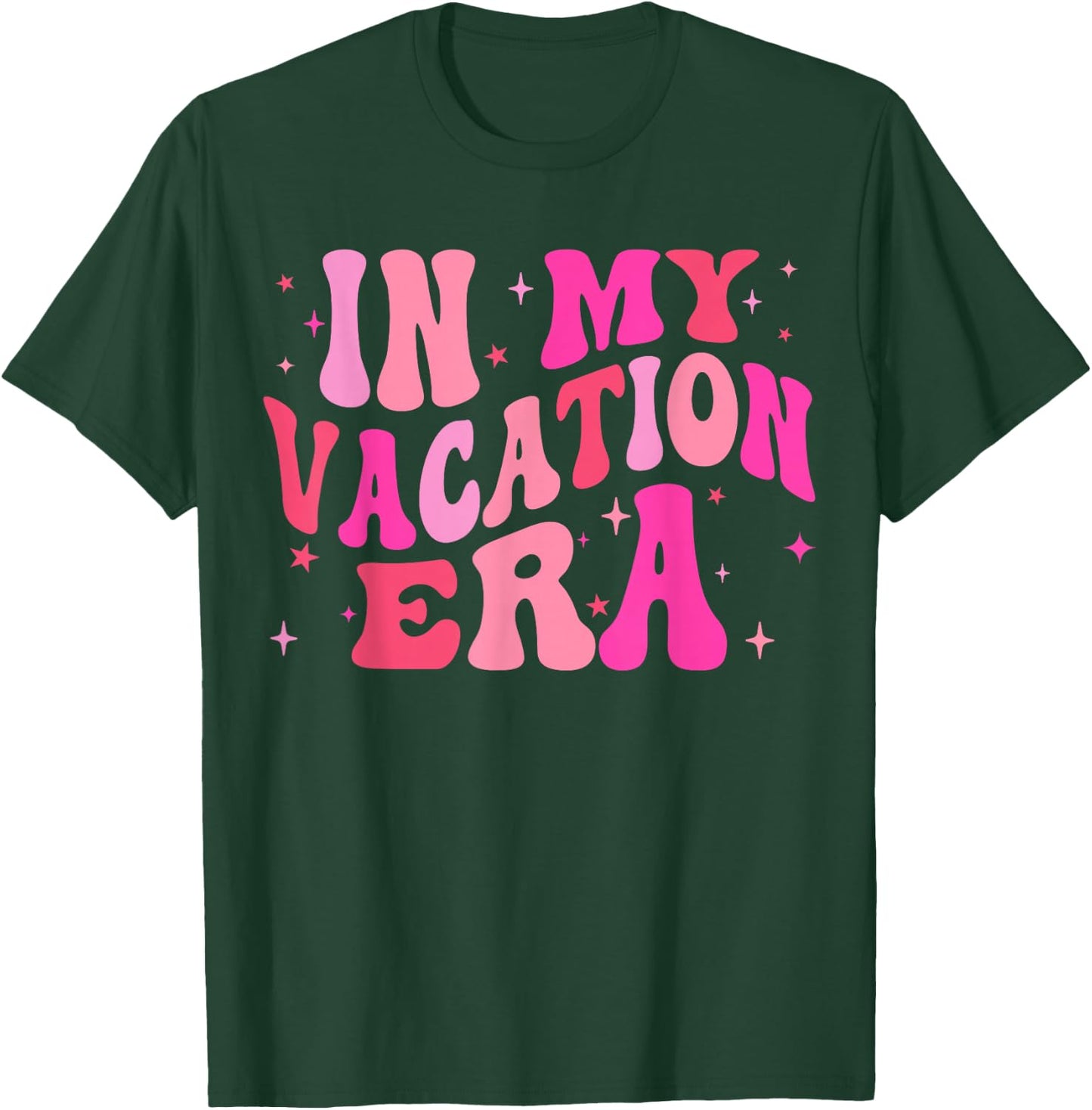 In My Vacation Era Summer Vacation Family Vacay Beach Squad T-Shirt - T-Shirt | Forest