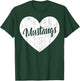 Mustangs School Sports Fan Team Spirit Mascot Heart Gift T-Shirt - T-Shirt | Forest