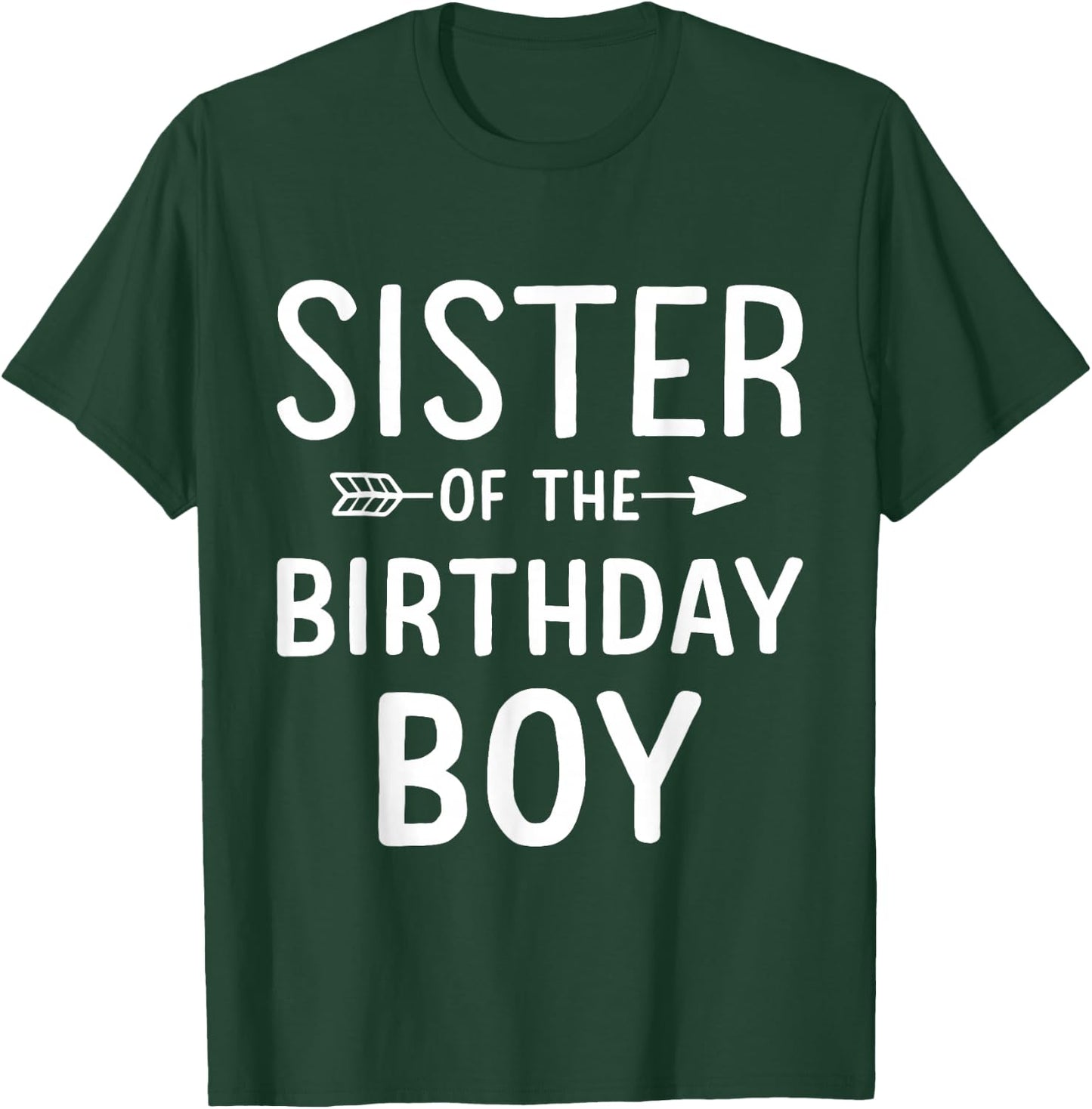 Sister of the birthday boy for matching family party T-Shirt - T-Shirt | Forest