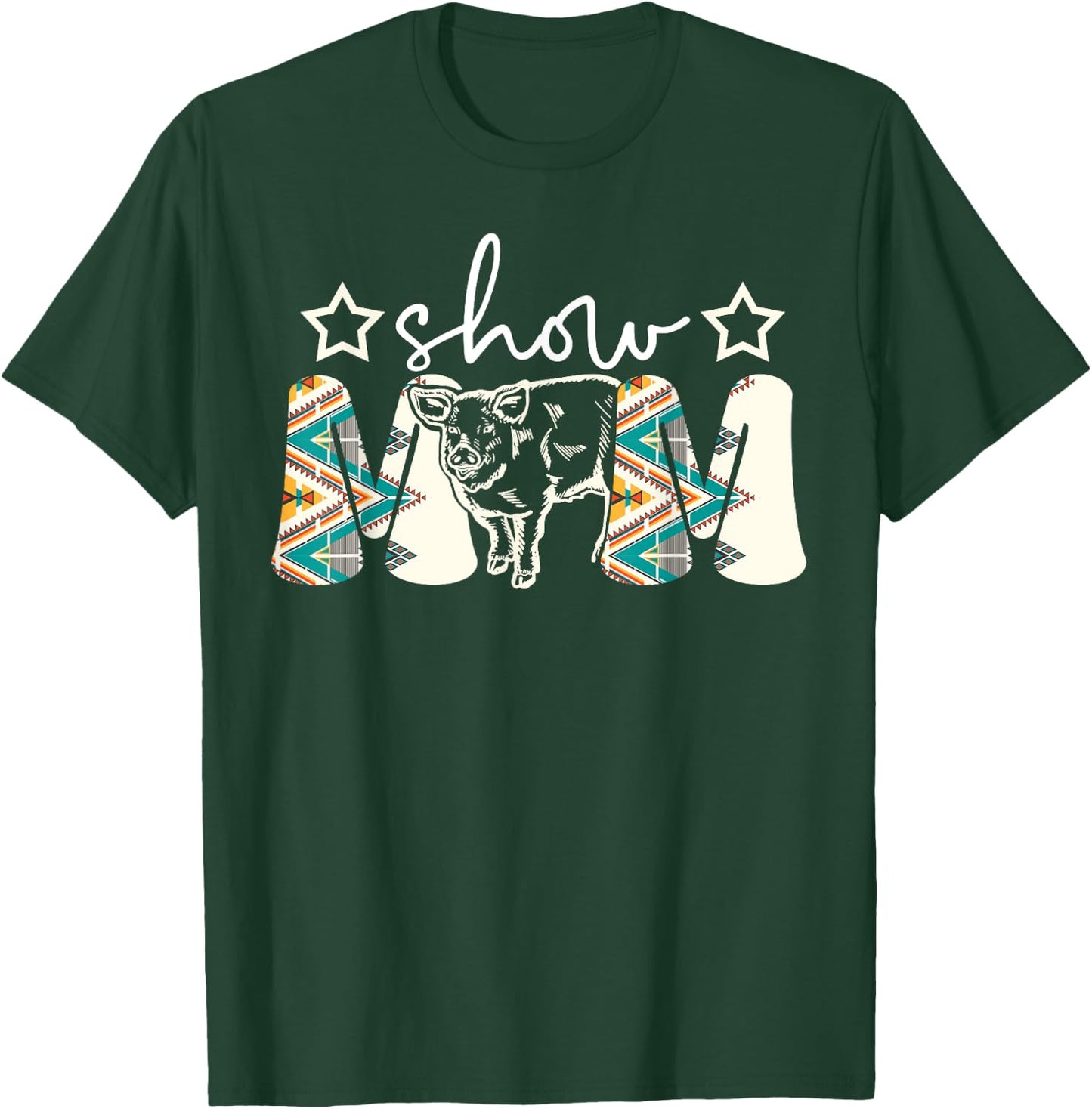 Pig Show Mom Pig Show Mother Pig Show Mama T-Shirt - T-Shirt | Forest