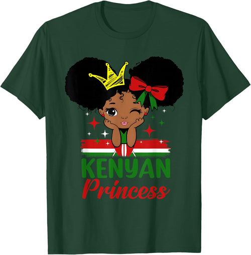 Kenyan Princess Kenya Girl Melanin Cute Kenyan Flag
