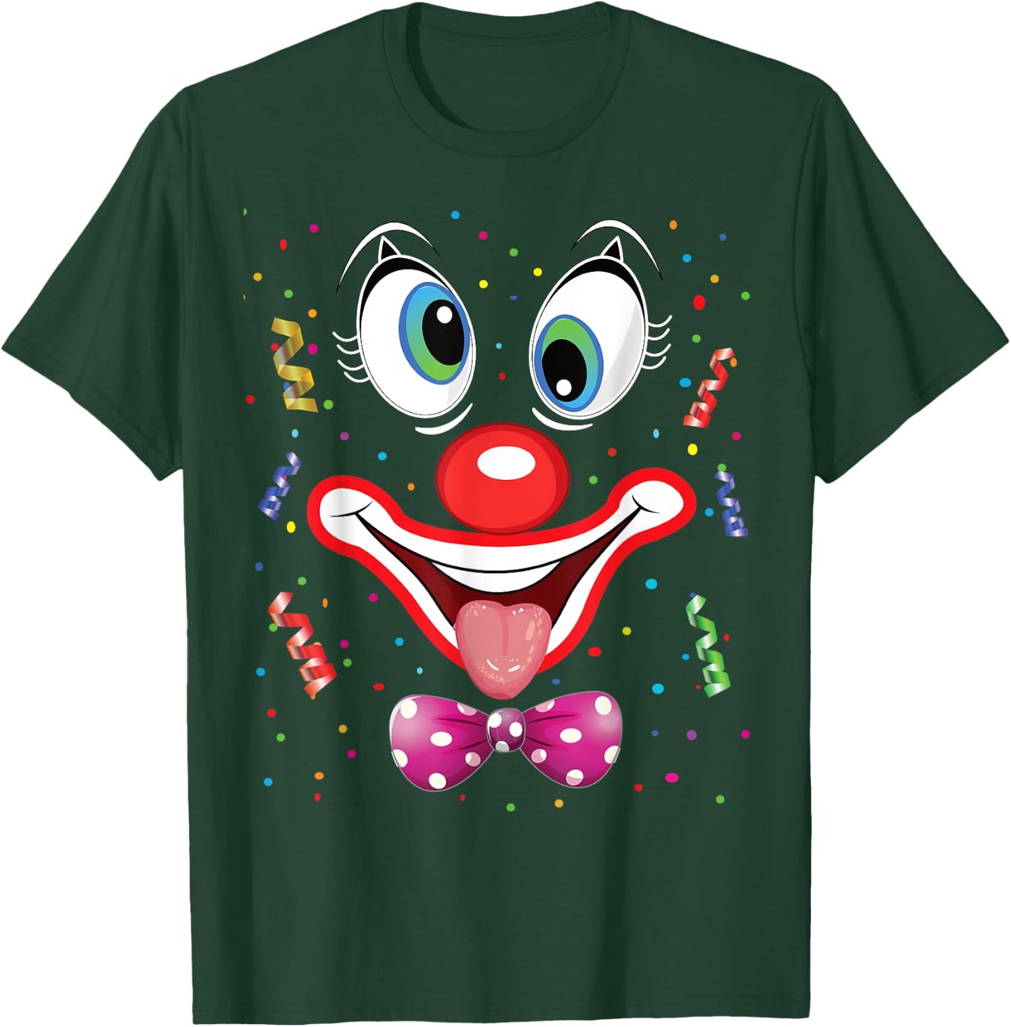 Carnival Clown Face Circus Costume Kids Men Women Carnivals T-Shirt - T-Shirt | Forest
