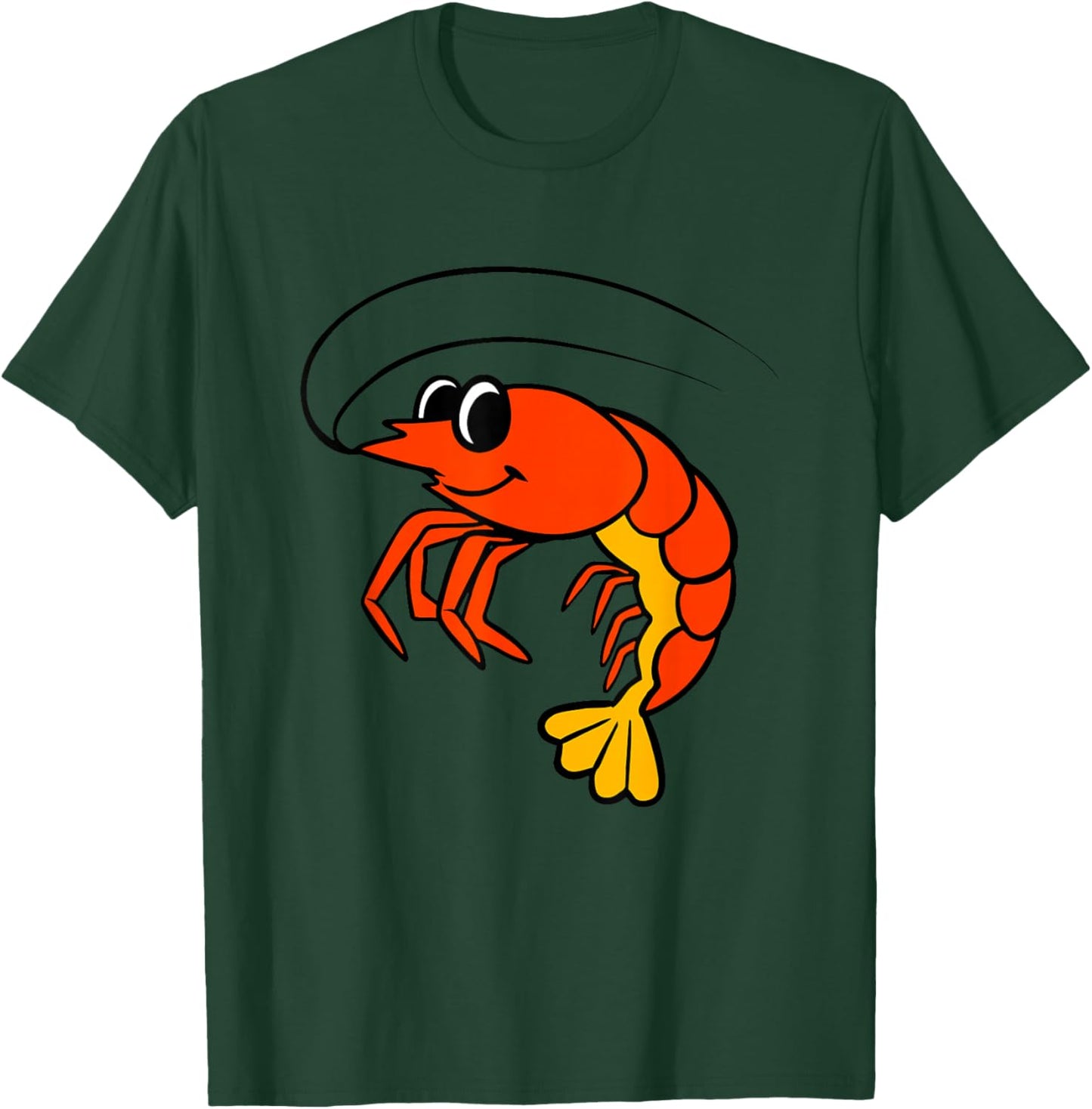Kids Shrimp Shirt For Boys Or Girls | Cute Shrimp Gift T-Shirt - T-Shirt | Forest