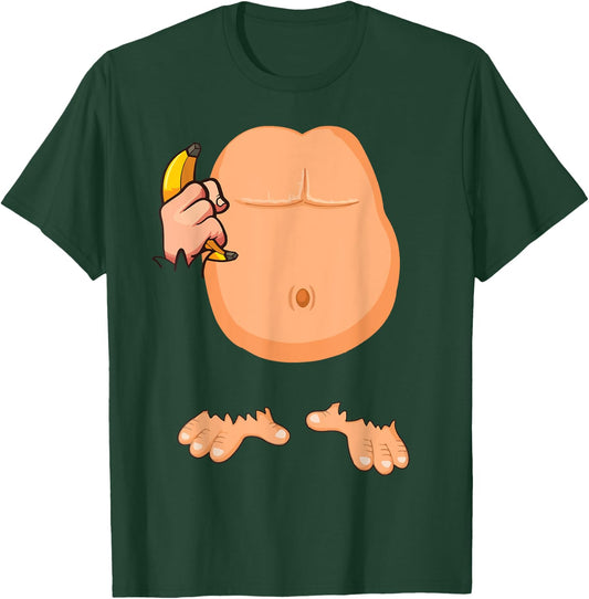 Monkey Costume Monkey Body Headless Halloween Costume T-Shirt - T-Shirt | Forest
