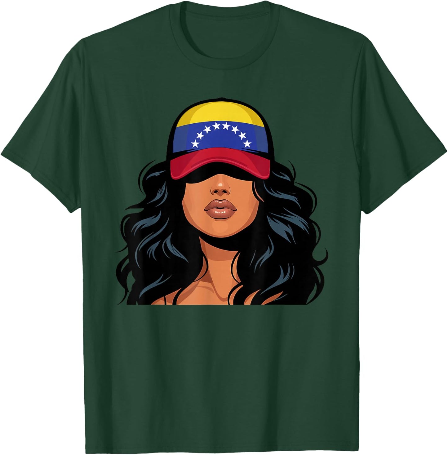 Venezuelan Girl Venezuela Flag Proud Venezolana Women T-Shirt - T-Shirt | Forest