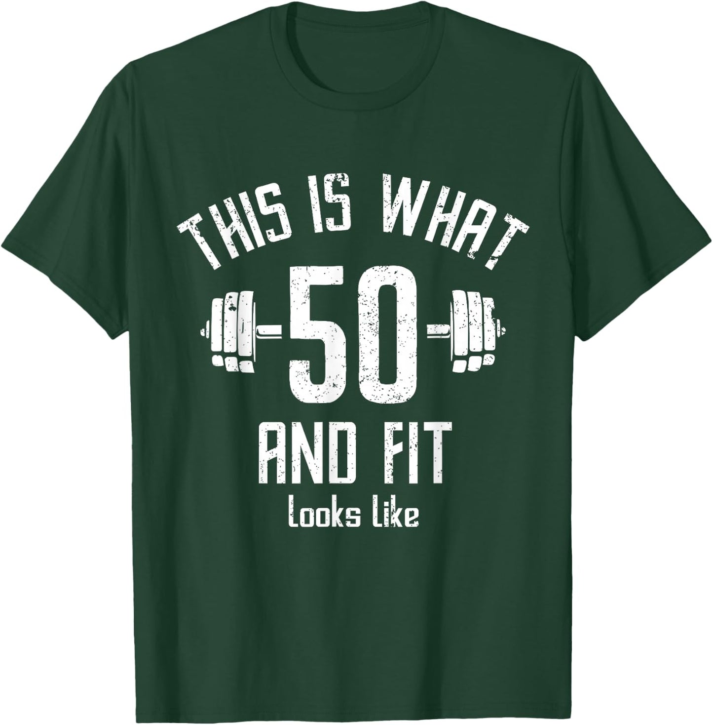 Funny Fitness 50s Birthday 50 Years Old 50s Birthday, Gym T-Shirt - T-Shirt | Forest