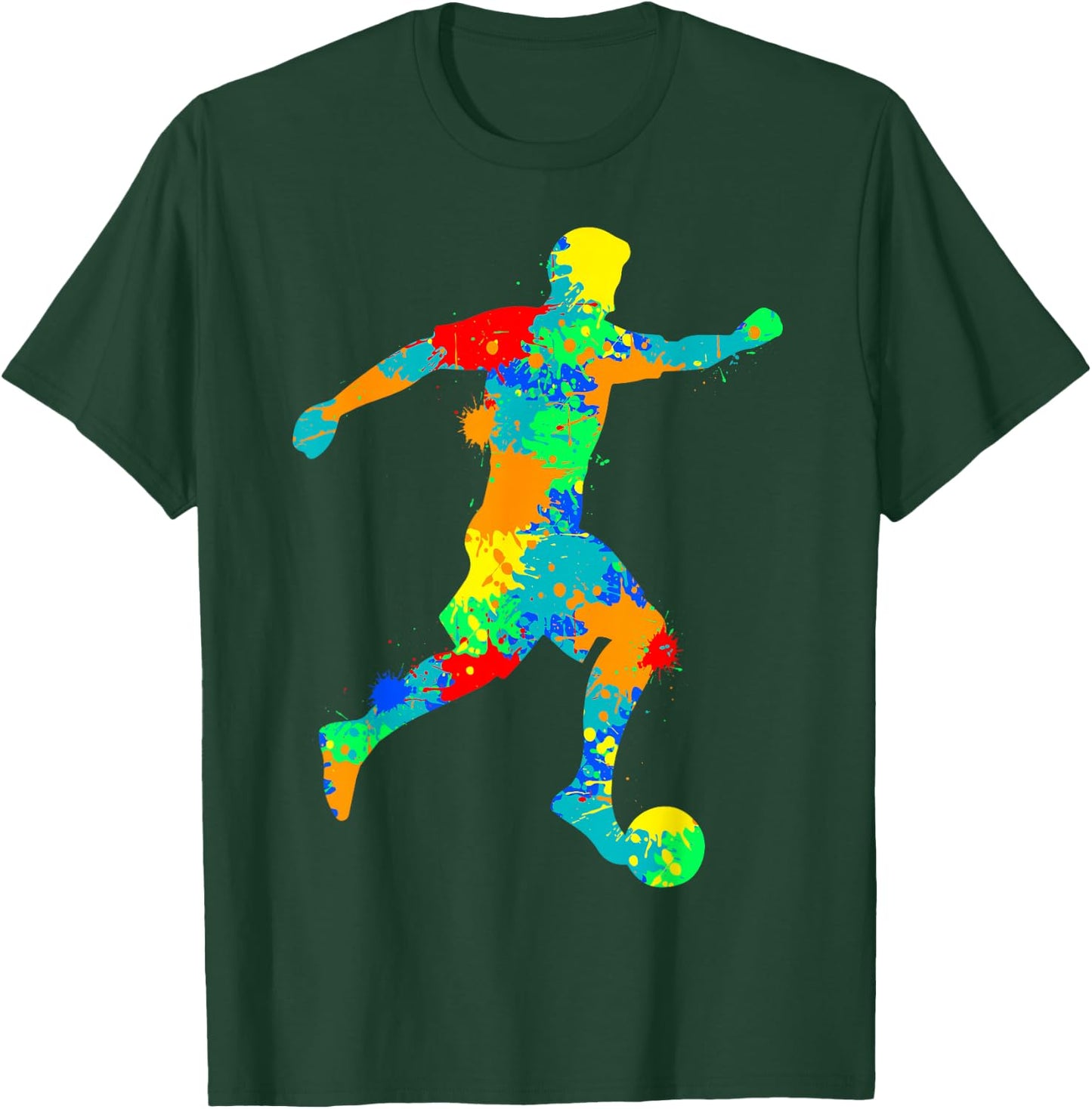 Footballer Football Boys Children T-Shirt - T-Shirt | Forest