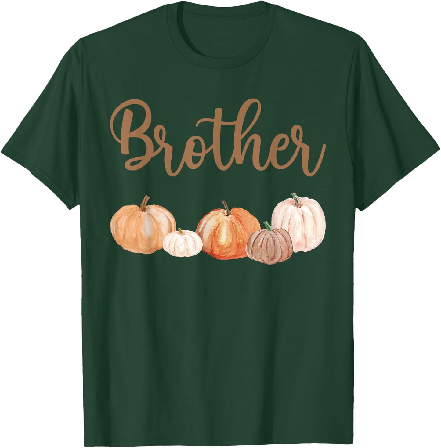 Brother of Little Pumpkin First Birthday Autumn Pumpkin T-Shirt - T-Shirt | Forest