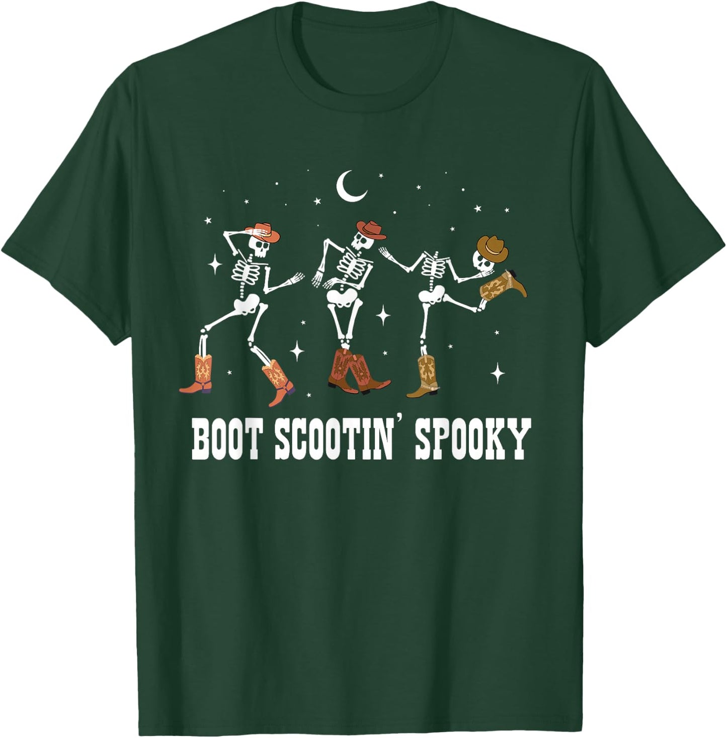 Coyboy Skeleton Dance Halloween Western Country Cowgirl T-Shirt - T-Shirt | Forest