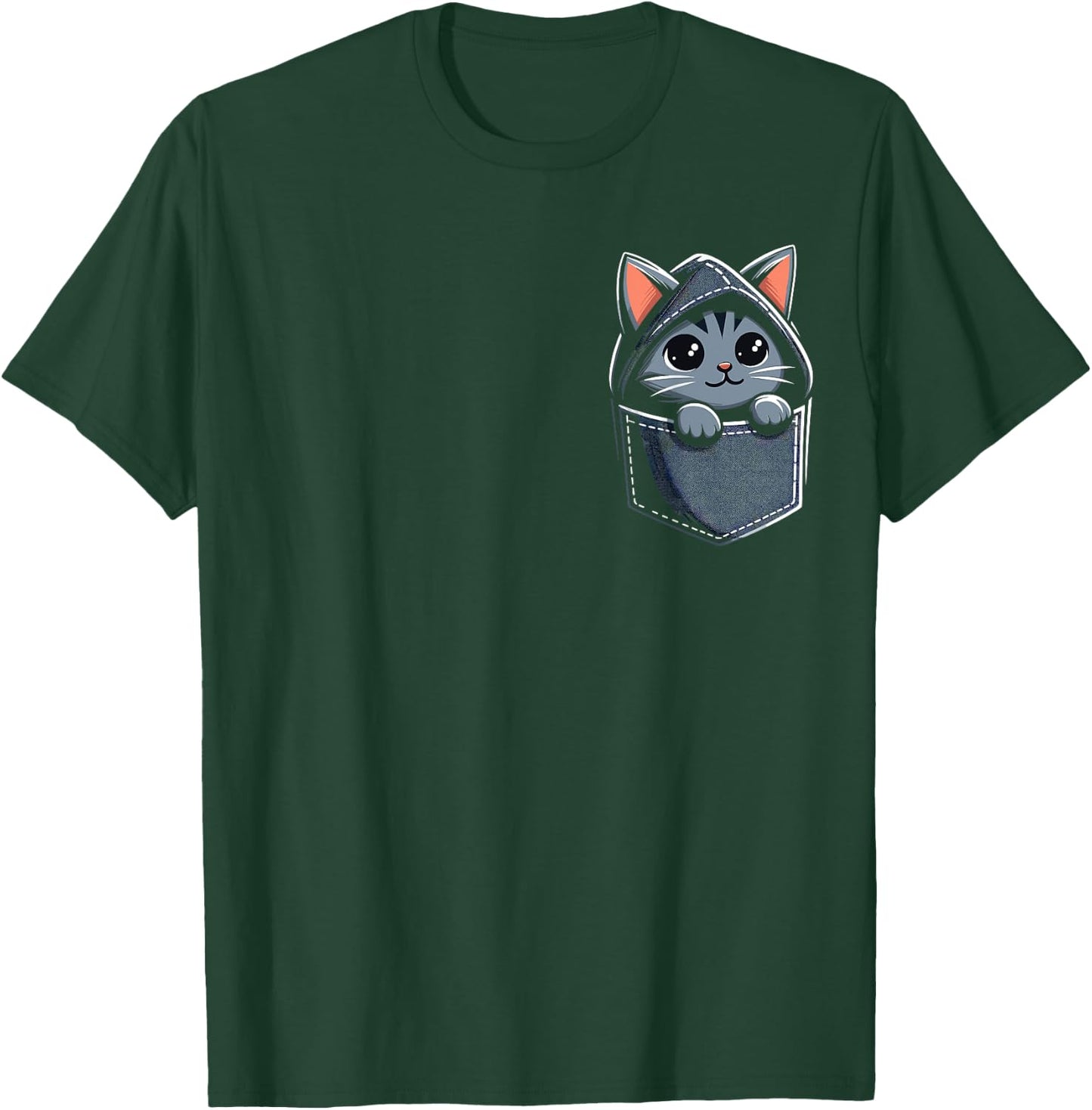 shirt with cat in pocket, cat shirts, Funny cat, cute cats Women Kids T-Shirt - T-Shirt | Forest
