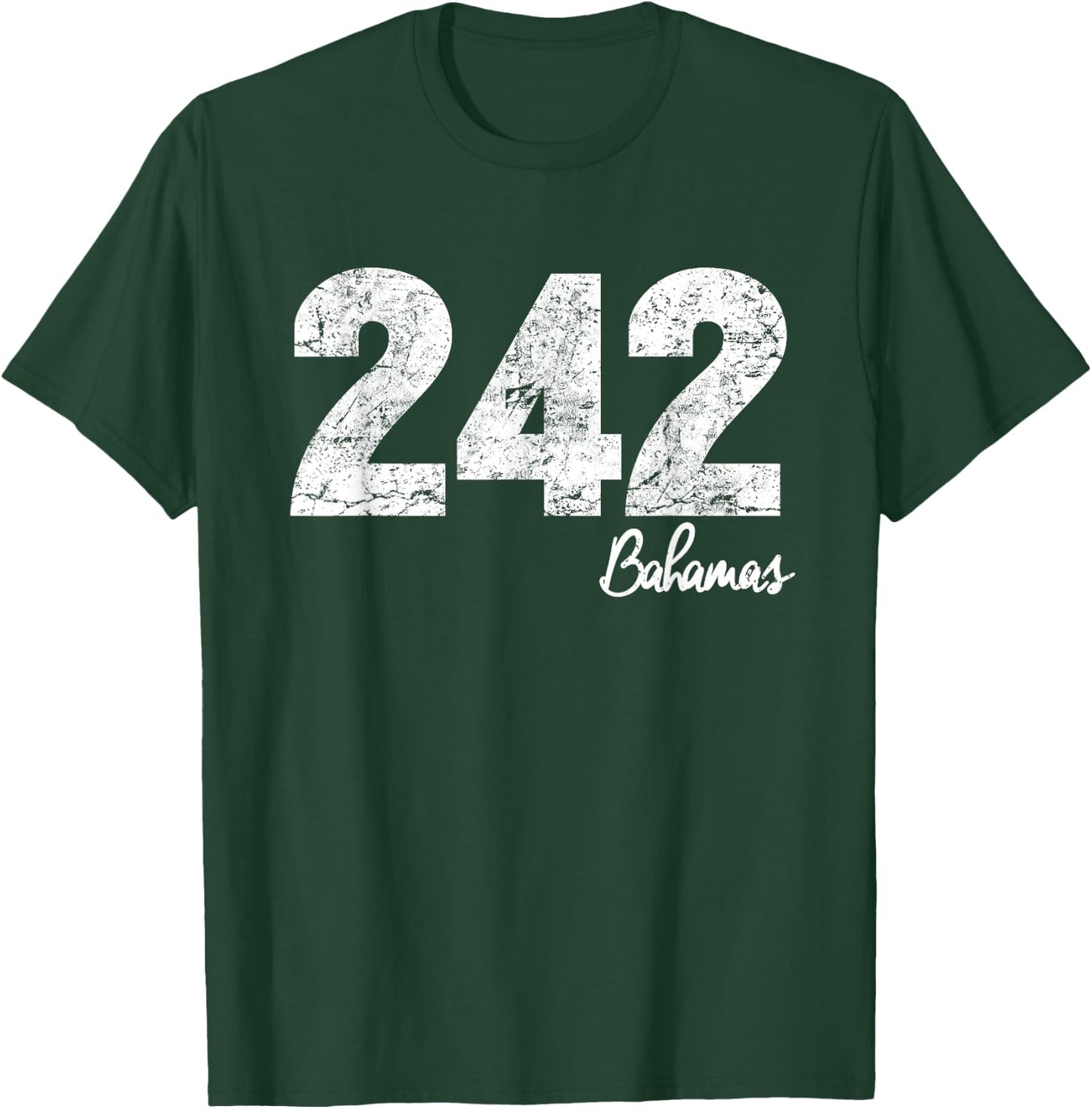 Bahamas 242 Area Code! Proud Bahamian T-Shirt - T-Shirt | Forest