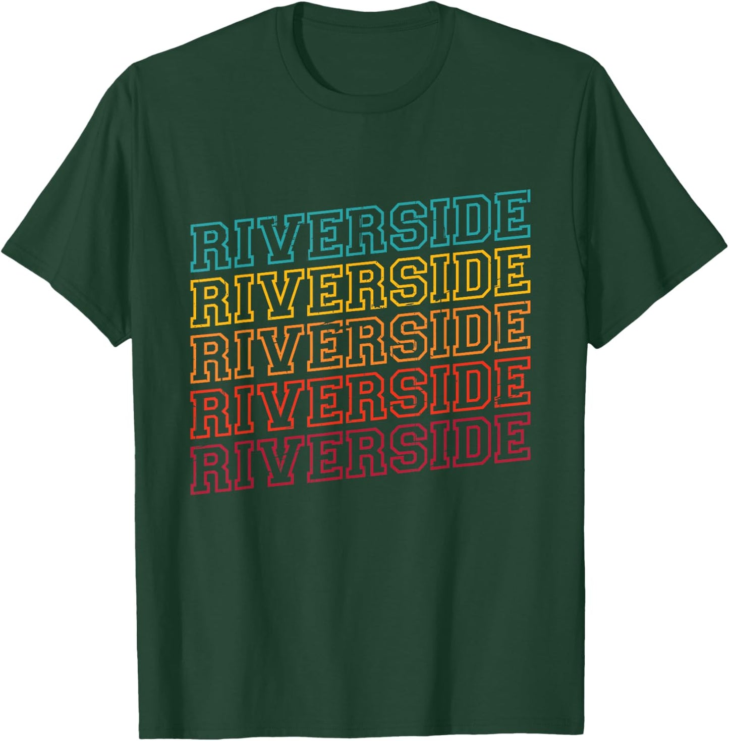 Riverside - Retro Vintage Riverside Souvenir - Riverside T-Shirt - T-Shirt | Forest