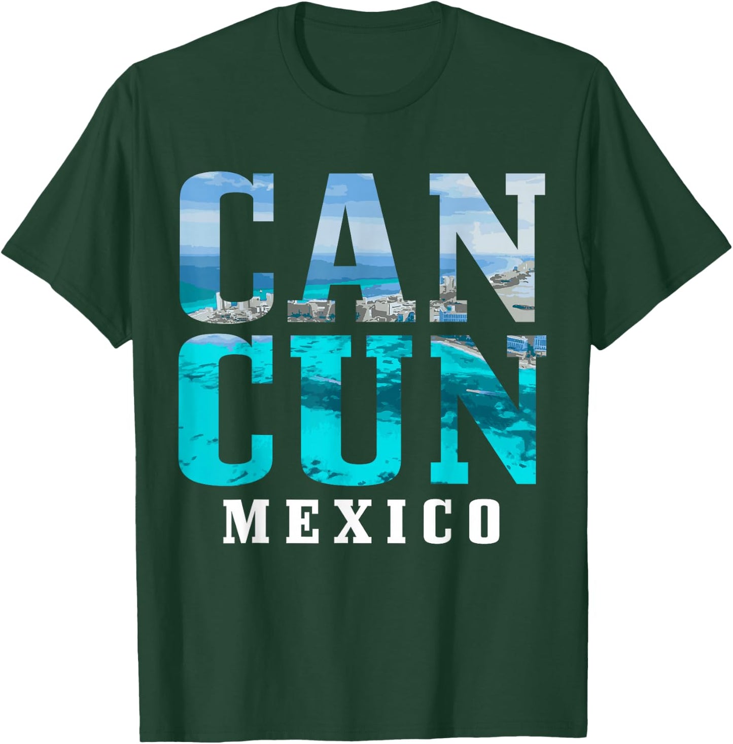Cancun Mexico Beach Summer Vacation Souvenir T-Shirt - T-Shirt | Forest