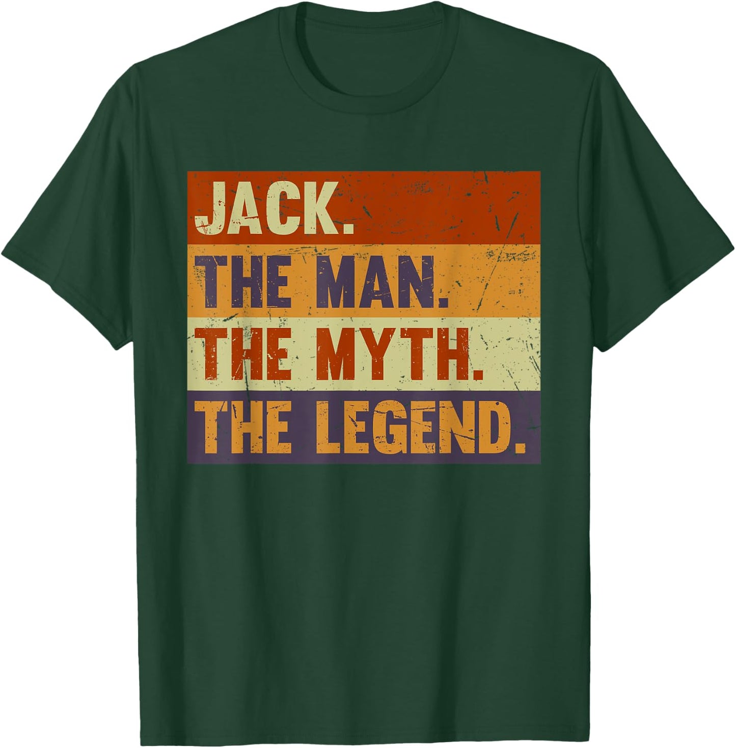 Jack The Man The Myth The Legend - Vintage Gift Jack T-Shirt - T-Shirt | Forest