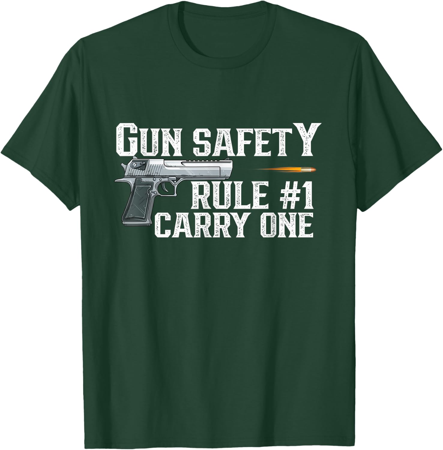 2nd Amendment Gun Safety Rule 1 is Carry One T-Shirt - T-Shirt | Forest