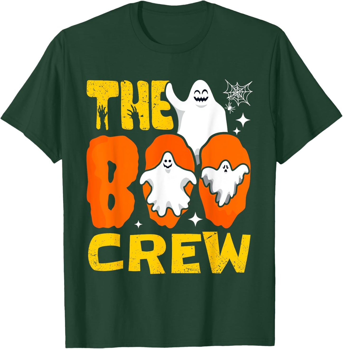 Halloween The Boo Crew Cute Ghost Spooky Family Matching T-Shirt - T-Shirt | Forest