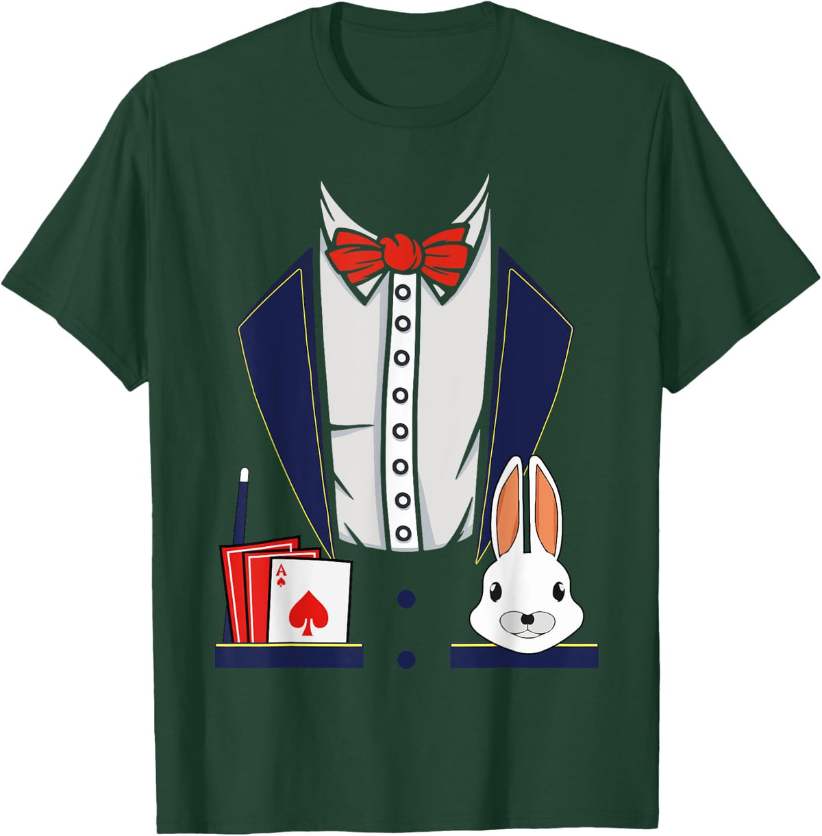 Magician Costume Halloween Magic Show Men Women Kids Boys T-Shirt - T-Shirt | Forest