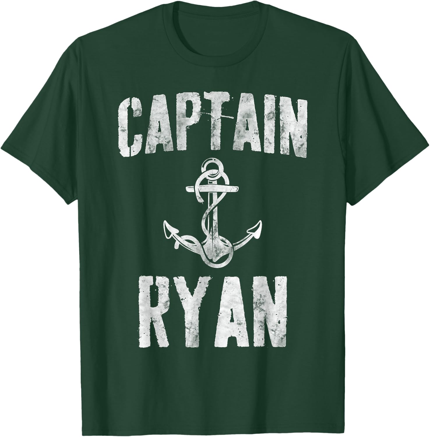 Funny Personalized Boating Shirt First Name Captain Ryan T-Shirt - T-Shirt | Forest