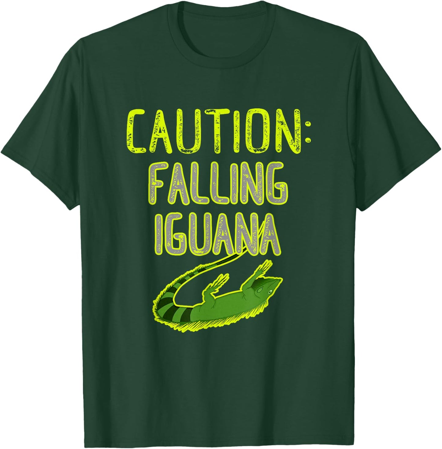 Falling Iguana Freeze Funny Florida T-Shirt - T-Shirt | Forest
