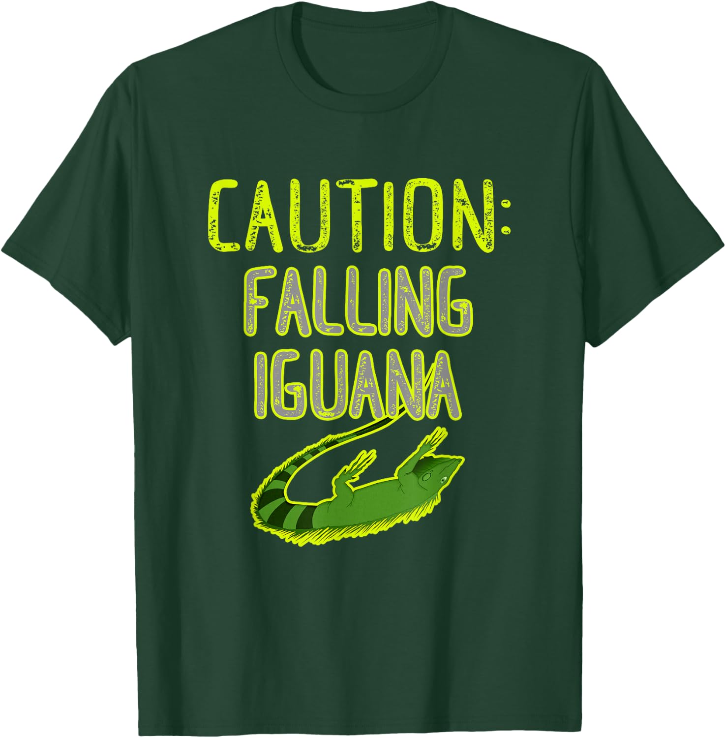 Falling Iguana Freeze Funny Florida T-Shirt - T-Shirt | Forest
