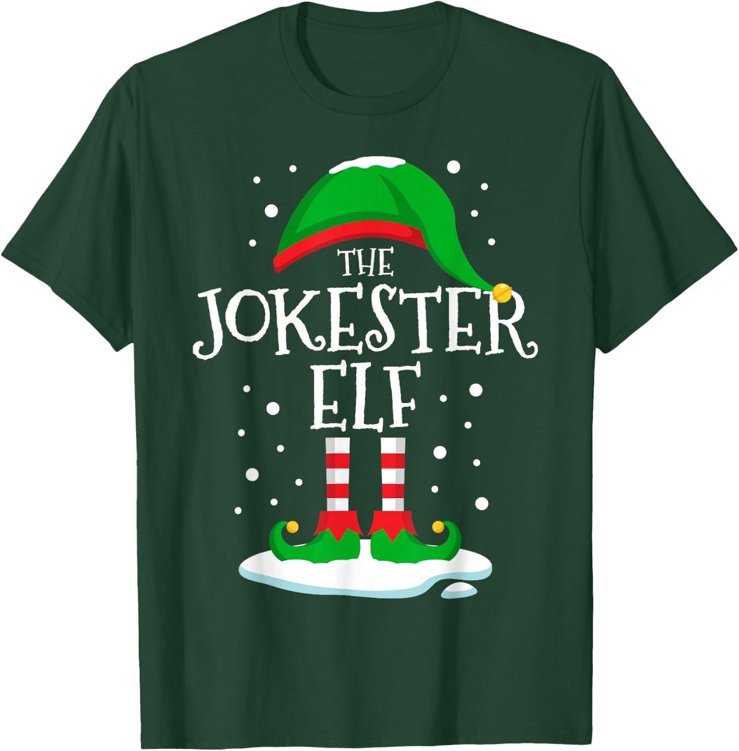 The Jokester Elf Christmas Family Matching Xmas Group Funny T-Shirt - T-Shirt | Forest