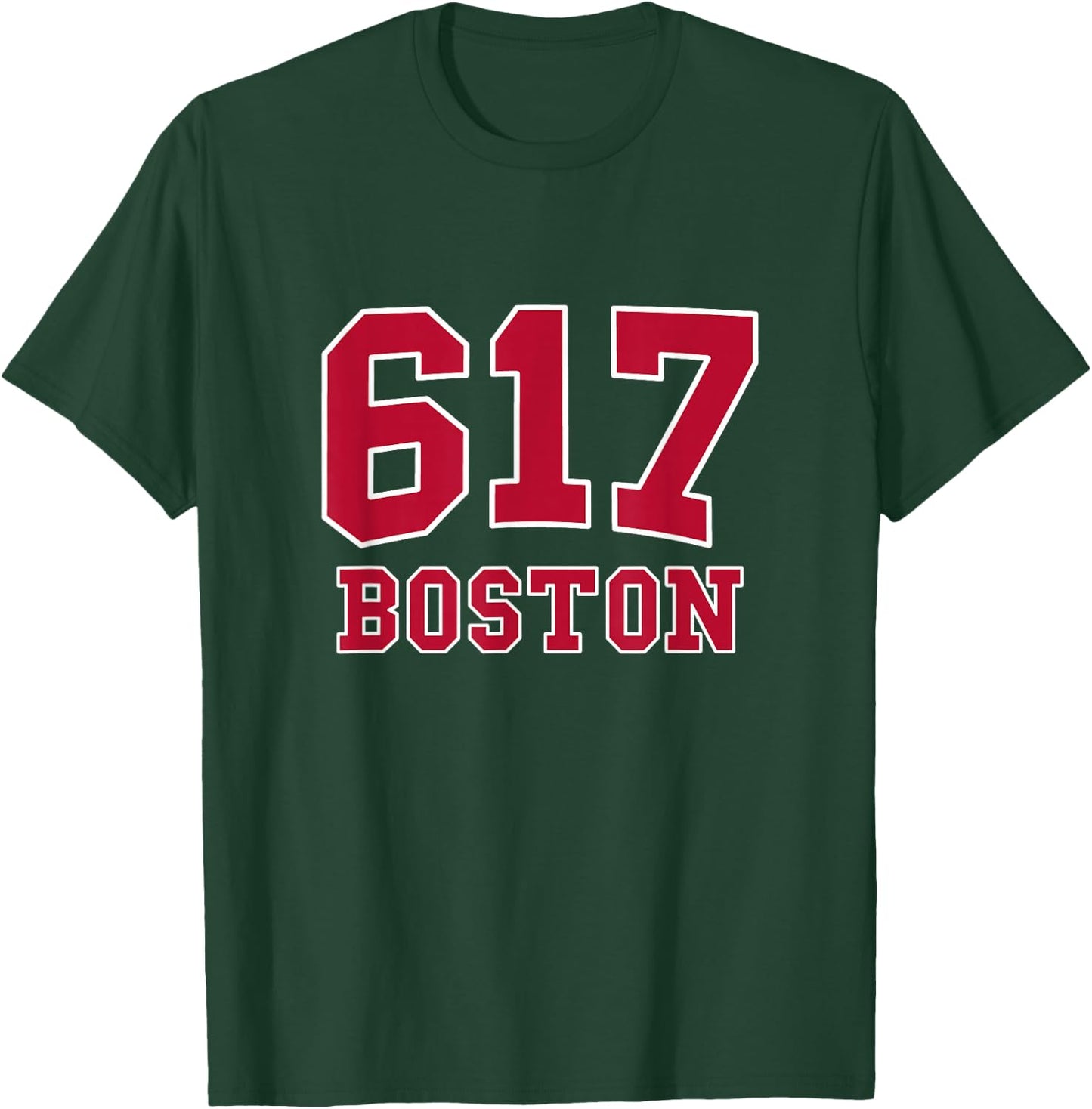 Boston Area Code 617 - Hometown Pride - Classic T-Shirt - T-Shirt | Forest