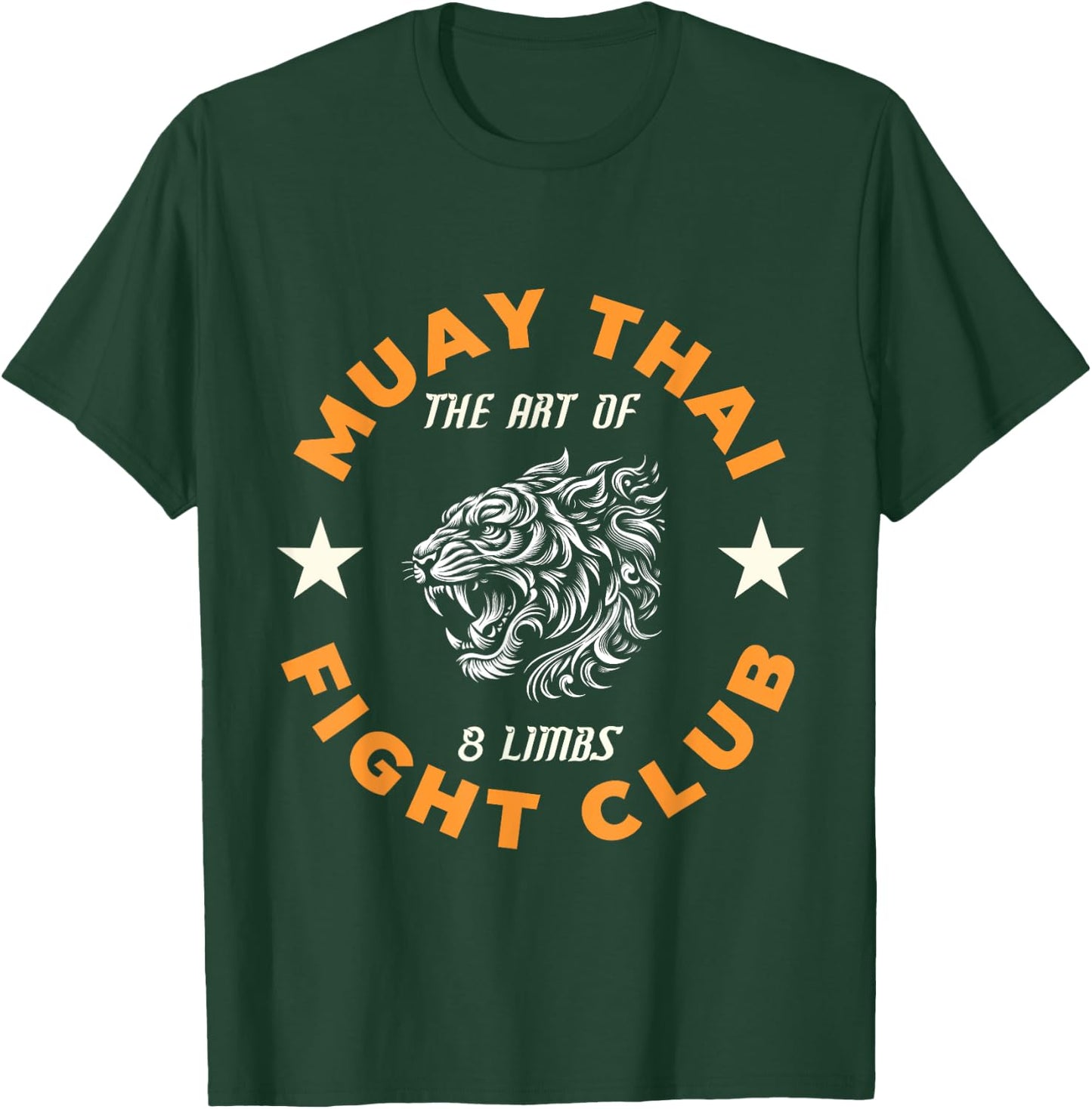 Muay Thai MMA Fight Tattoo Tiger Art of 8 Limbs Kickboxing T-Shirt - T-Shirt | Forest