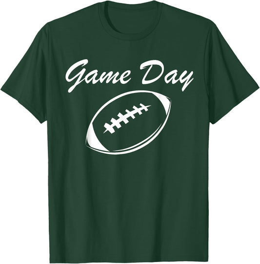 Game Day Football Shirts Cute Girls Kids Toddler T-Shirt - T-Shirt | Forest