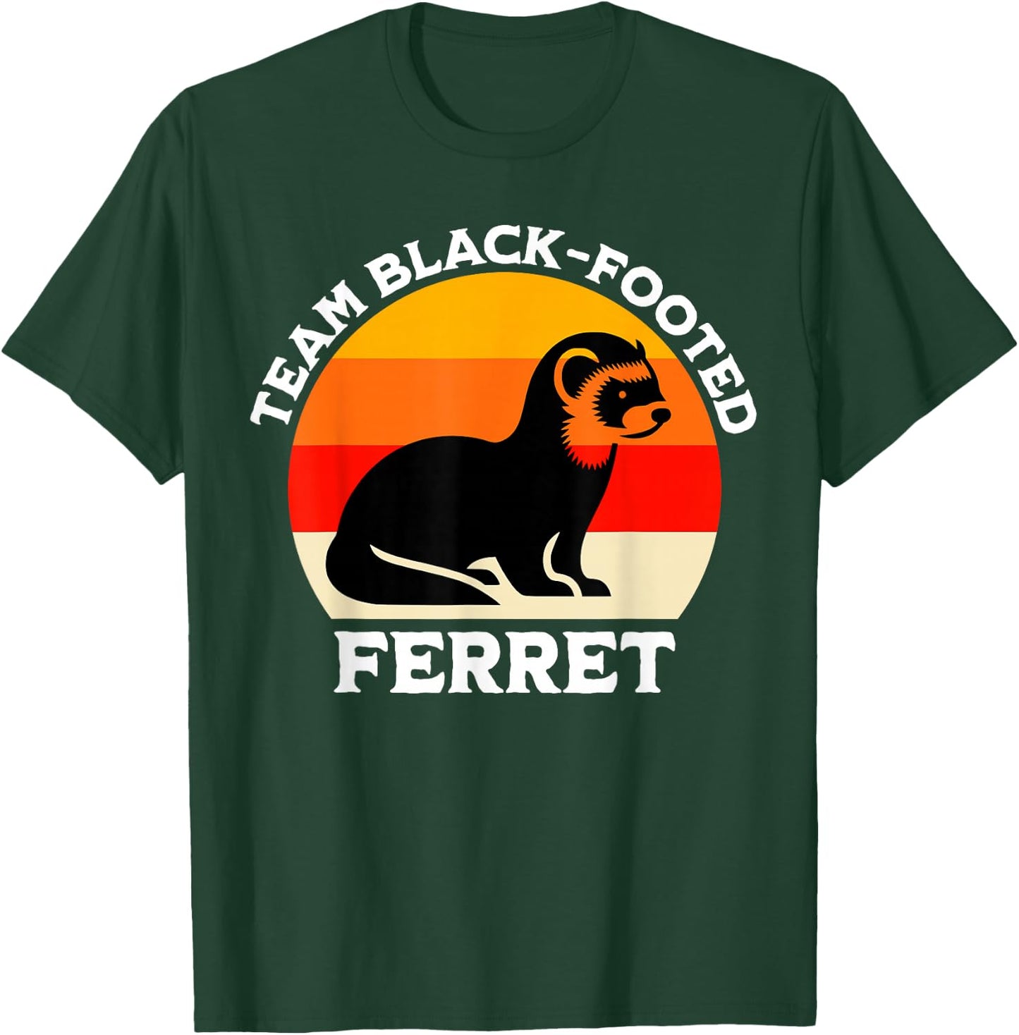 Black Footed Ferret Team Iltis T-Shirt - T-Shirt | Forest