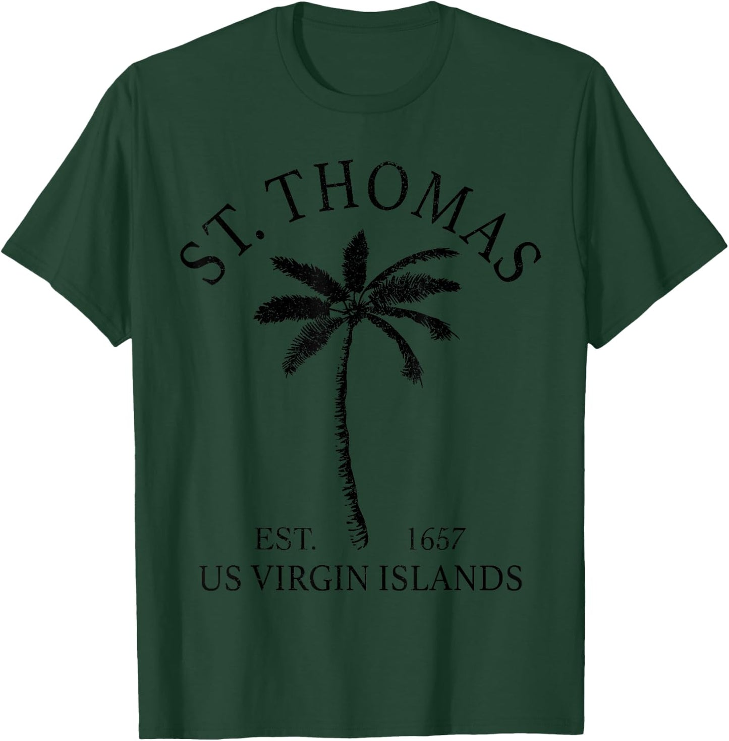 St. Thomas US Virgin Islands USVI Pride Souvenir T-Shirt - T-Shirt | Forest