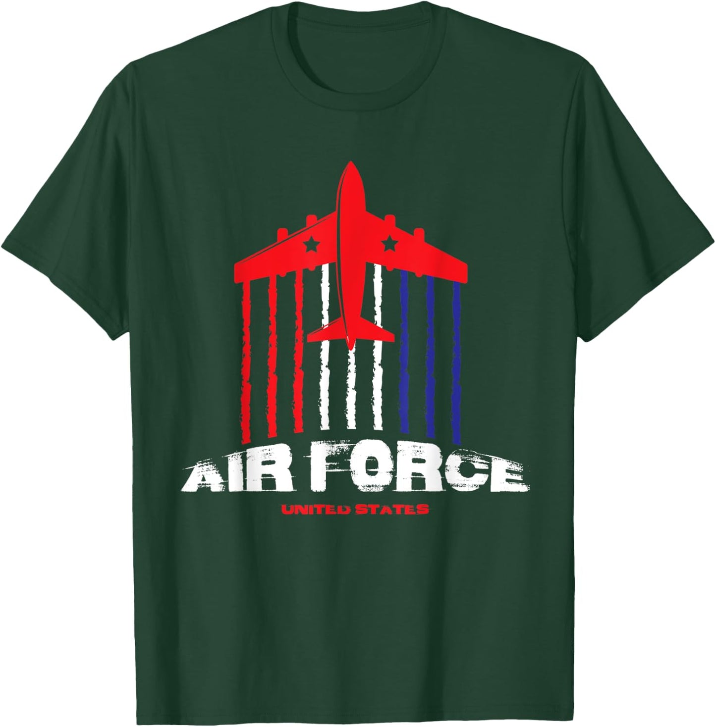 Air Force US Veterans 4th of July T shirt American Flag T-Shirt - T-Shirt | Forest