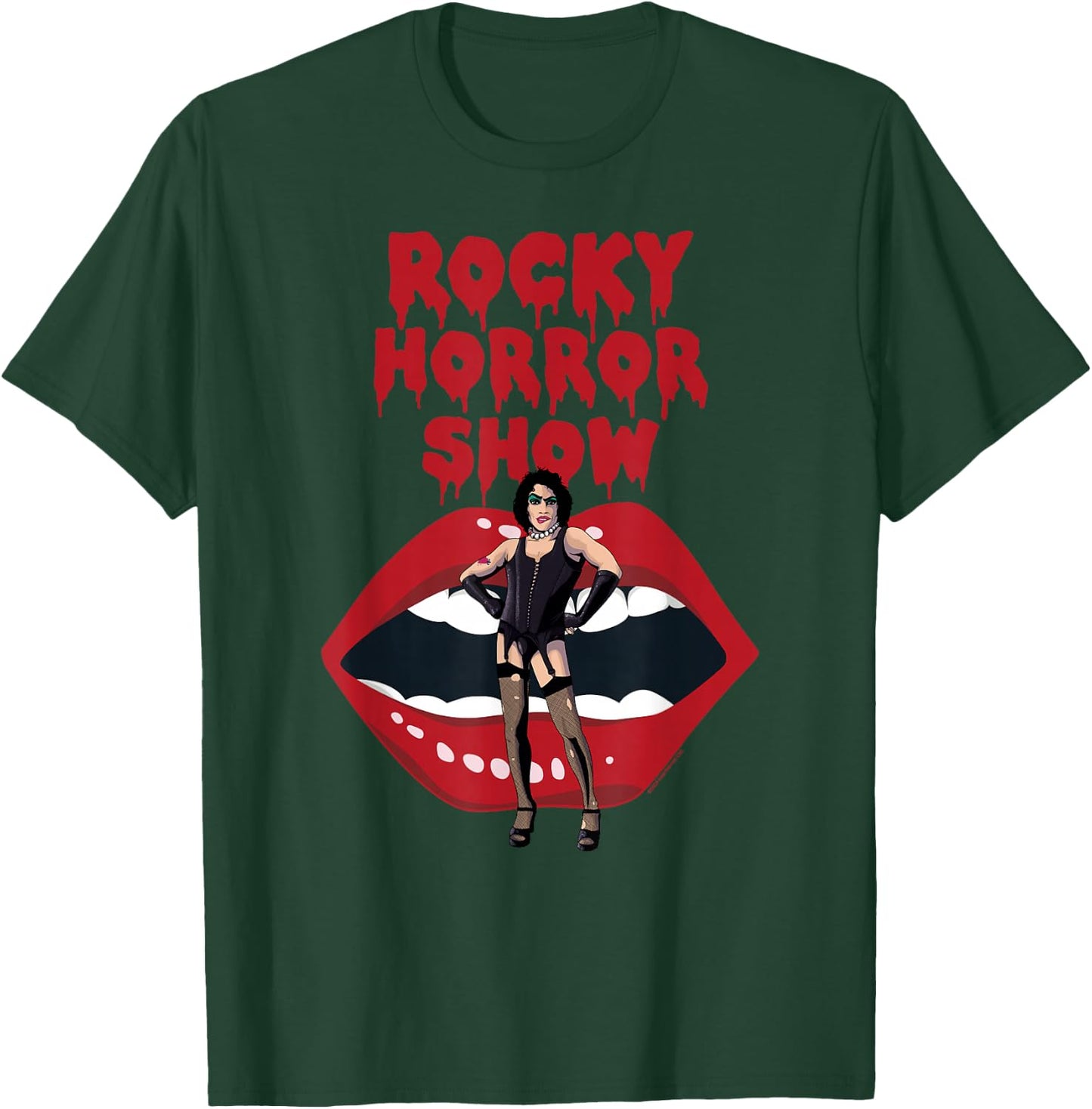Rocky Horror Show Dr Frank N Furter with Lips T-Shirt - T-Shirt | Forest