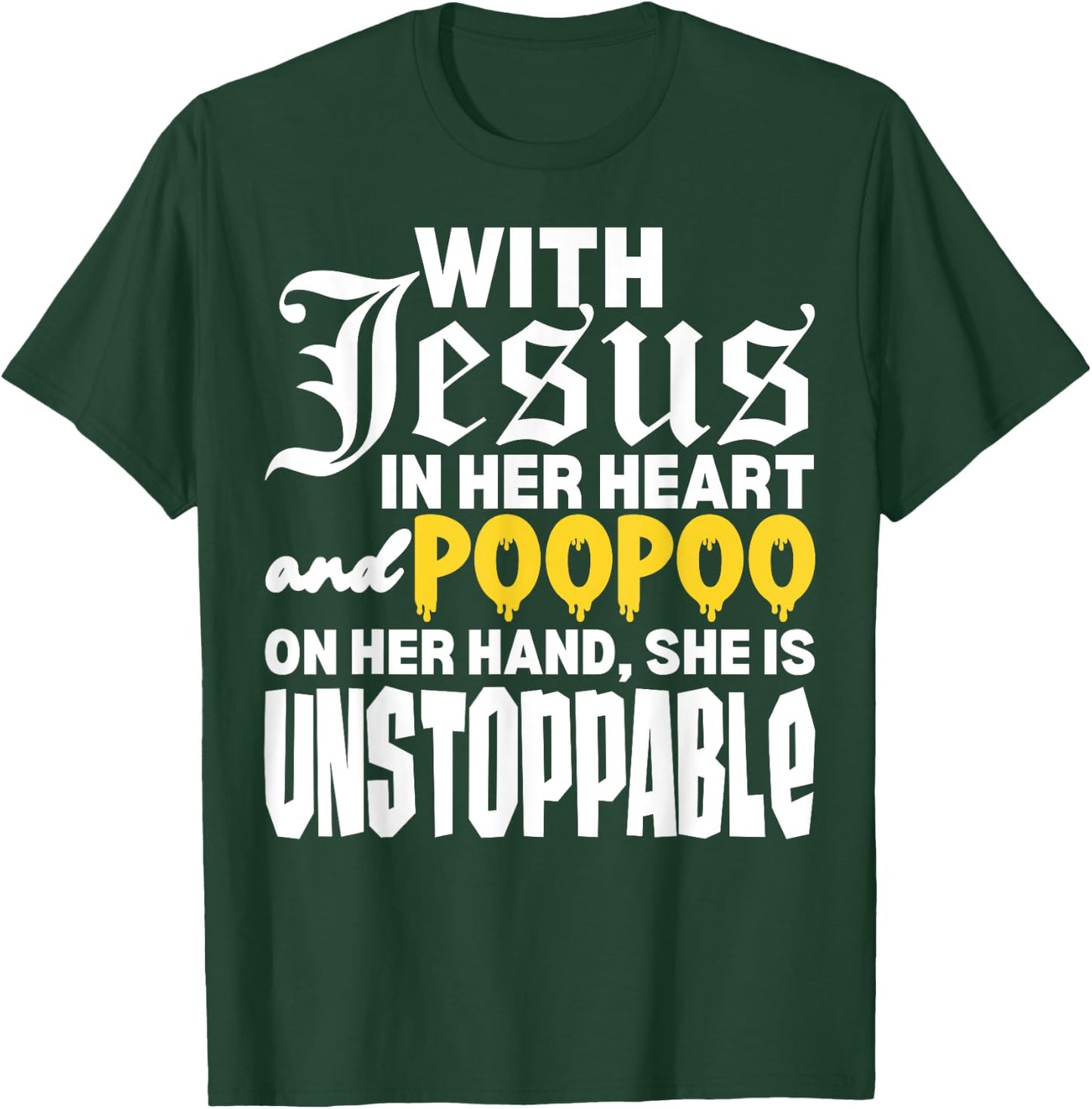 With Jesus In Her Heart Embarrassing Internet Memes Funny T-Shirt - T-Shirt | Forest