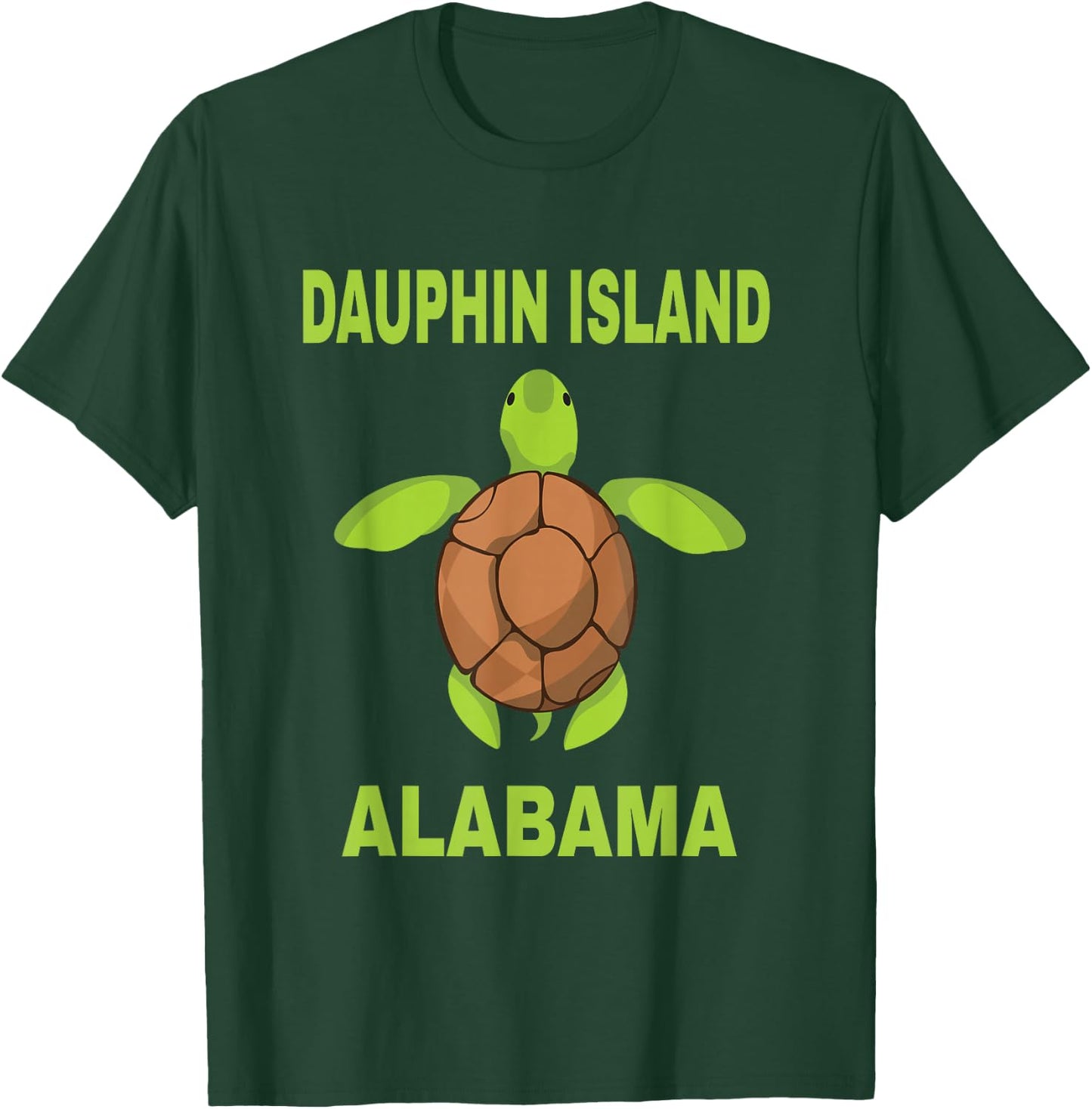 Dauphin Island Family Vacation Alabama Sea Turtle T-Shirt - T-Shirt | Forest