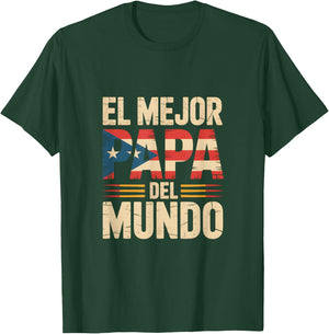 Proud Best Puerto Rican Dad Family Pride Fathers Day Idea T-Shirt - T-Shirt | Forest
