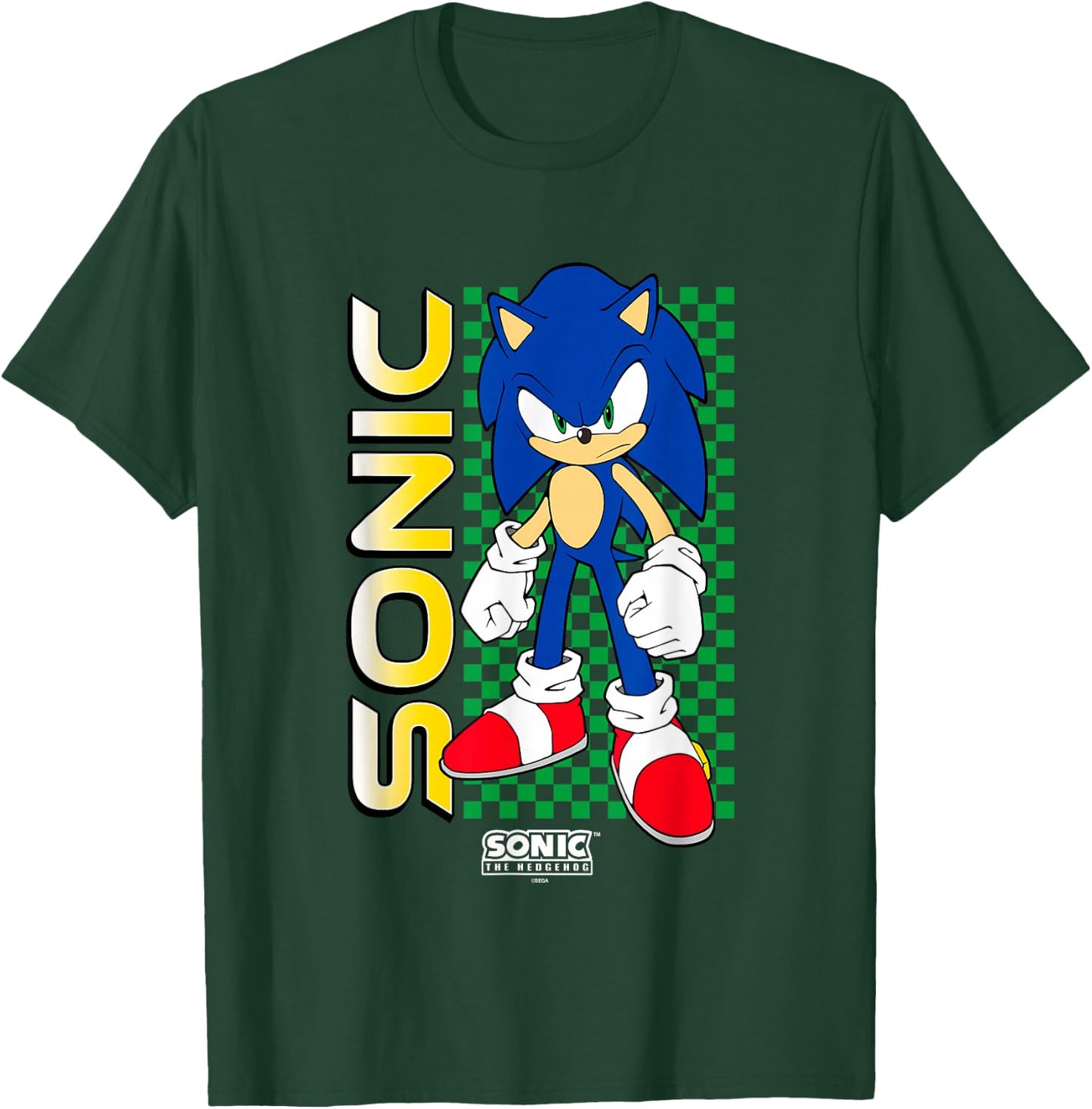 Sonic The Hedgehog Ready for Action Heroic Pose T-Shirt - T-Shirt | Forest