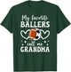 My Favorite Ballers Call Me Grandma Football Soccer Grandma T-Shirt - T-Shirt | Forest