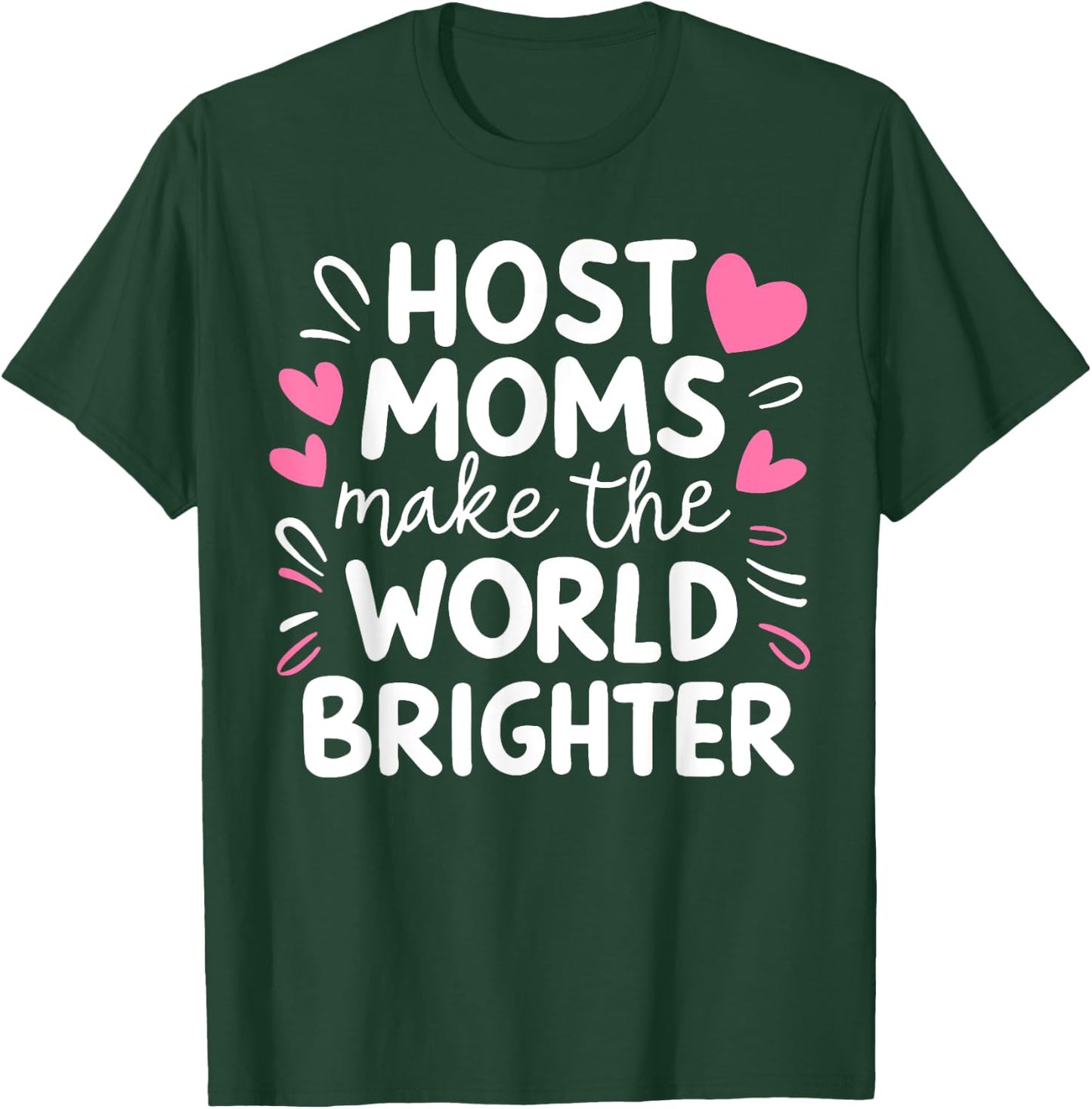 Host Mom Exchange Student Host Family Host Parent , Small, Black T-Shirt - T-Shirt | Forest