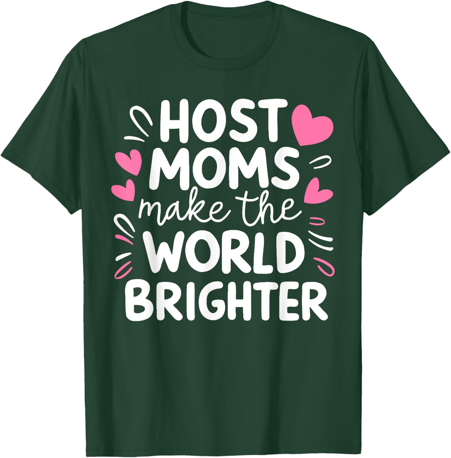 Host Mom Exchange Student Host Family Host Parent , Small, Black T-Shirt - T-Shirt | Forest